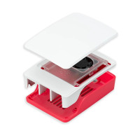 Raspberry Pi 5 Case - Red/White [PRT-23587]